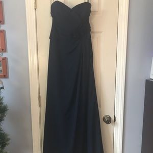 Alfred Angelo floor length strapless dress